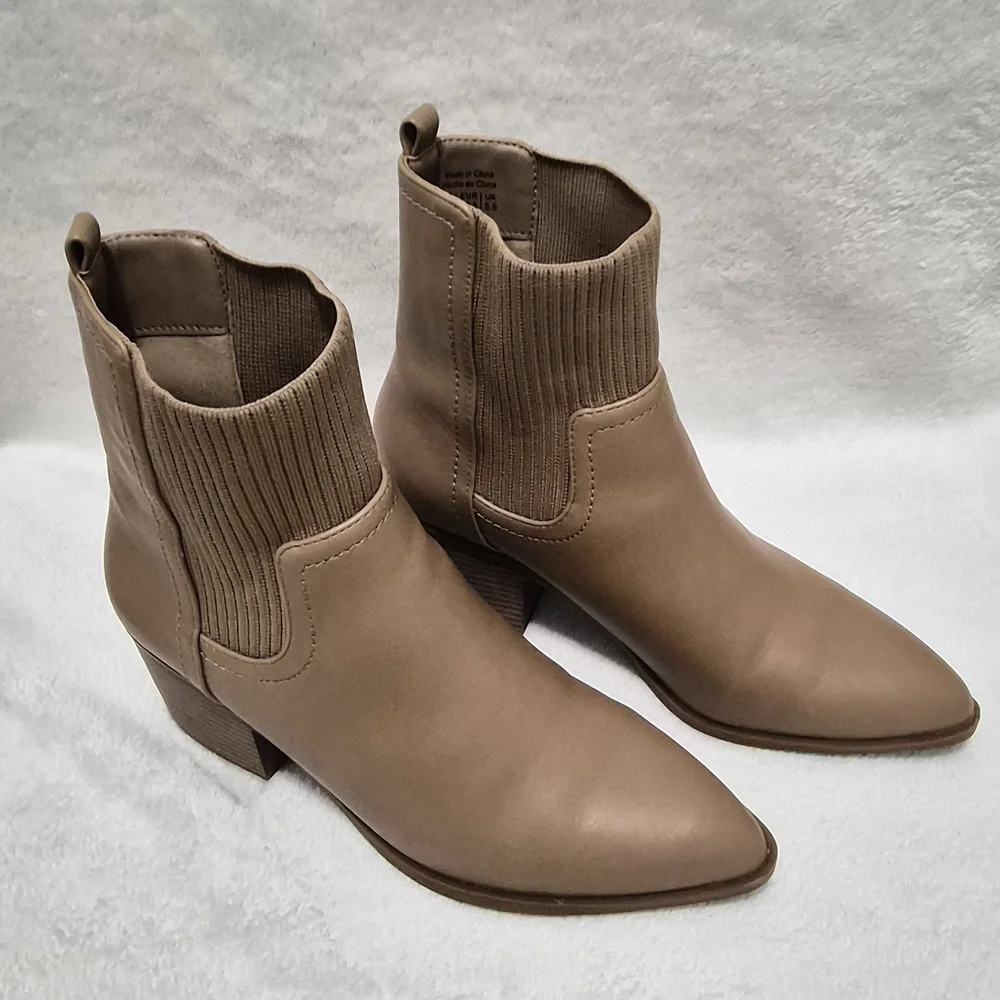 Call It Spring Beige Ankle Booties - Picture 2 of 6